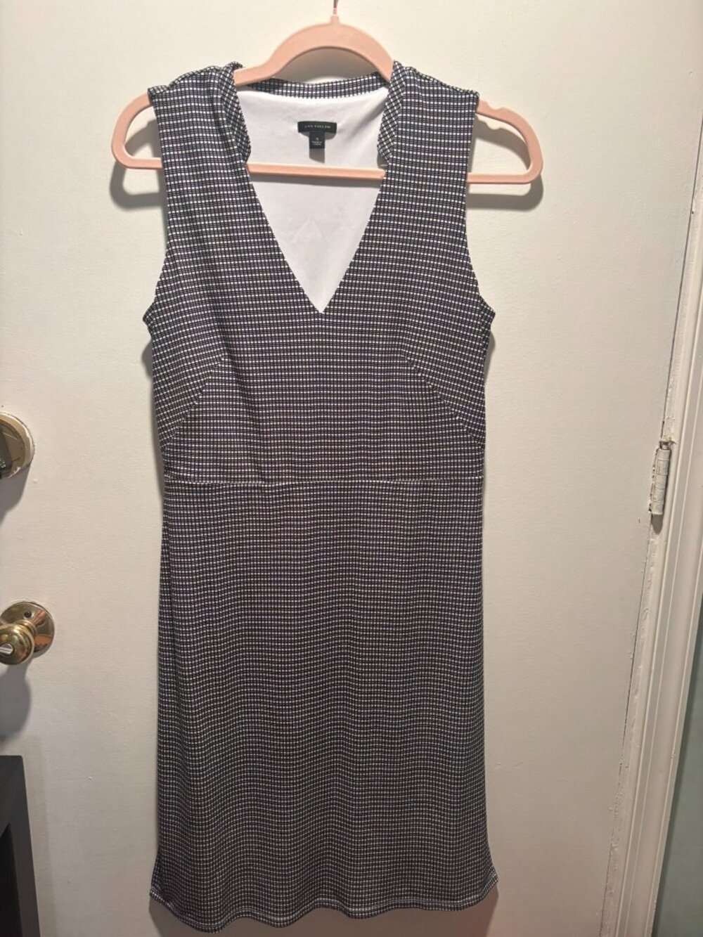 Ann Taylor Black and White Work Dress
